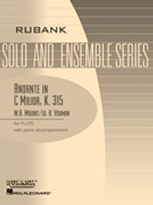 Andante In C Major K315 Festival Series For C Flute Solos With Piano Accompanimnt