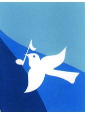 Blue Dove  - Blank Card