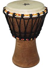 6 inch. Traditional Rope-Tuned African Djembe