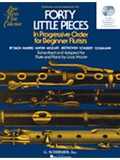Forty Little Pieces in Progressive Order for Beginner Flutists (Perf/Accomp CDs)