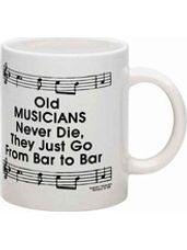 Old Musicians Ceramic Music Coffee Mug