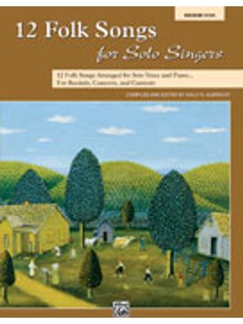 12 Folk Songs for Solo Singers (Book)
